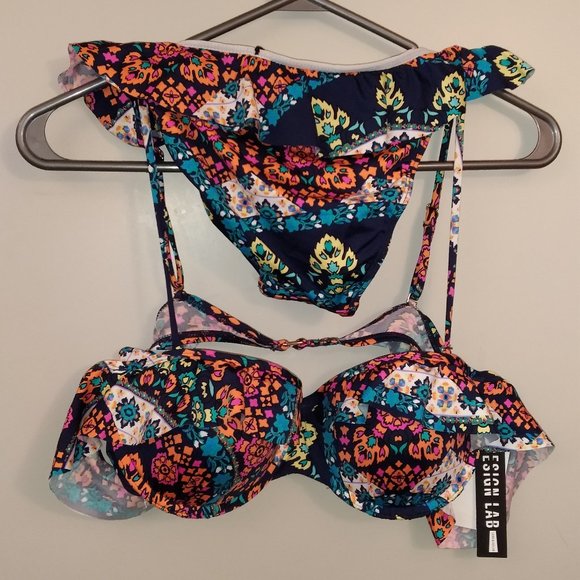 DESIGN LAB Lord & Taylor Bikini Set - Picture 1 of 3